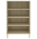 VidaXL Dressoir 57x35x90 cm bewerkt hout sonoma eikenkleurig