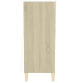 VidaXL Dressoir 57x35x90 cm bewerkt hout sonoma eikenkleurig