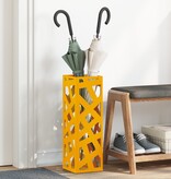 VidaXL Paraplubak Mosterdgeel Metaal Middelgroot Strak Paraplubak