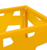 VidaXL Paraplubak Mosterdgeel Metaal Middelgroot Strak Paraplubak