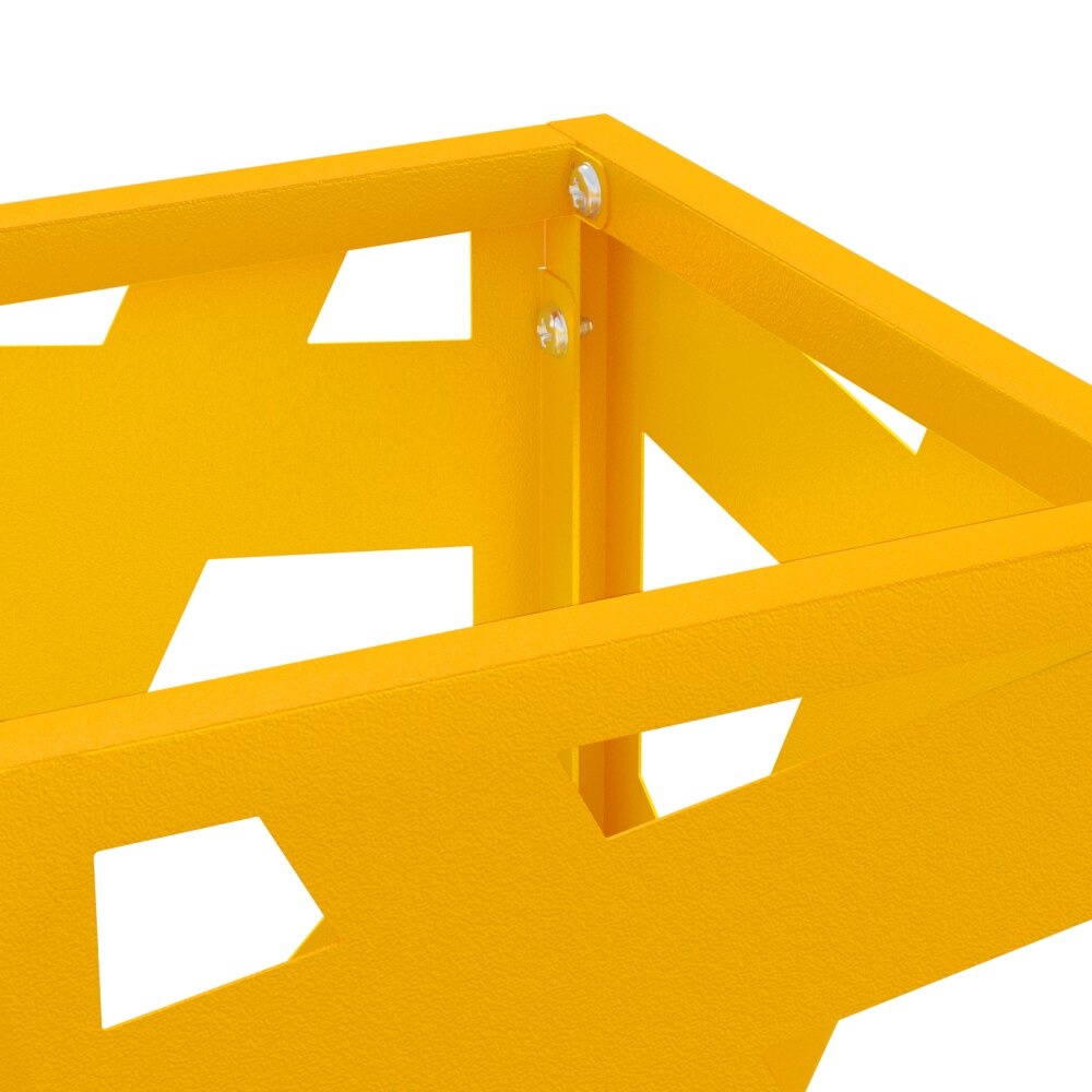 VidaXL Paraplubak Mosterdgeel Metaal Middelgroot Strak Paraplubak