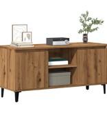 VidaXL Tv-meubel 102x35x50 cm bewerkt hout artisanaal eikenkleur