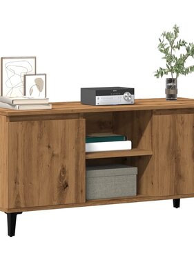 VidaXL Tv-meubel 102x35x50 cm bewerkt hout artisanaal eikenkleur
