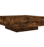 VidaXL Salontafel 80x80x31 cm bewerkt hout gerookt eikenkleurig