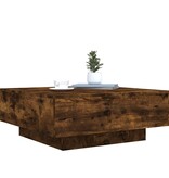VidaXL Salontafel 80x80x31 cm bewerkt hout gerookt eikenkleurig