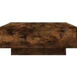 VidaXL Salontafel 80x80x31 cm bewerkt hout gerookt eikenkleurig