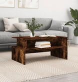 VidaXL Salontafel 90x55x42,5 cm bewerkt hout gerookt eikenkleurig