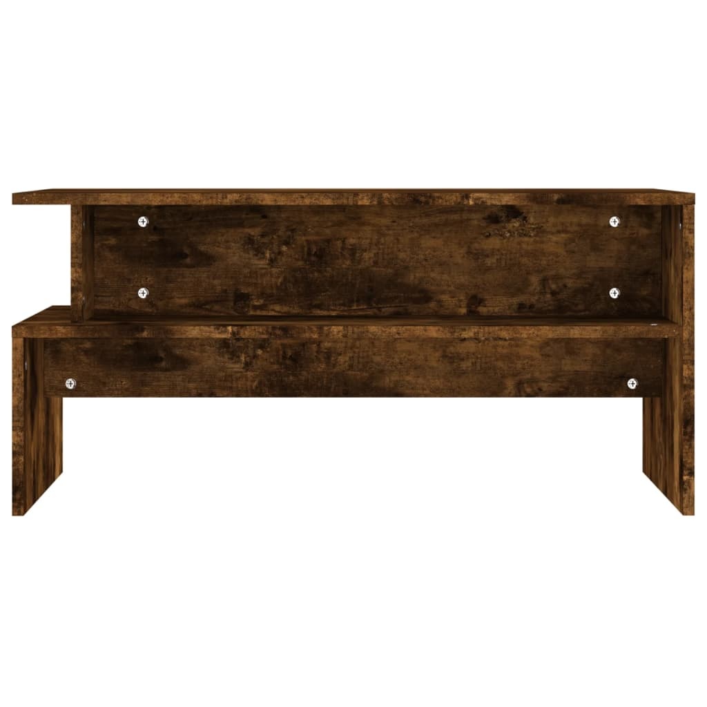 VidaXL Salontafel 90x55x42,5 cm bewerkt hout gerookt eikenkleurig