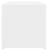 VidaXL Schoenenopbergbank 105x35x35 cm bewerkt hout wit