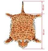 VidaXL Luipaardvloerkleed pluche 139 cm bruin