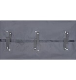 VidaXL Tuinwagenvoering 81x41x40 cm stof donkergrijs