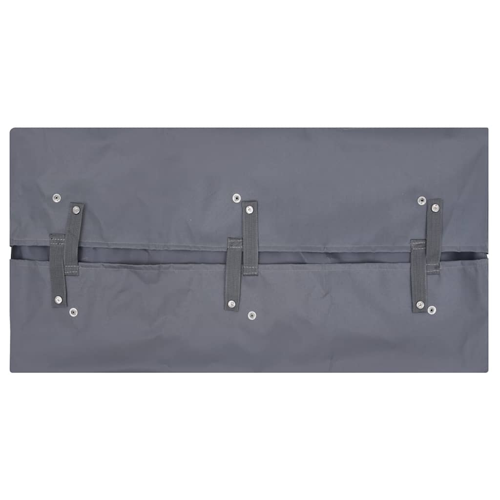 VidaXL Tuinwagenvoering 81x41x40 cm stof donkergrijs