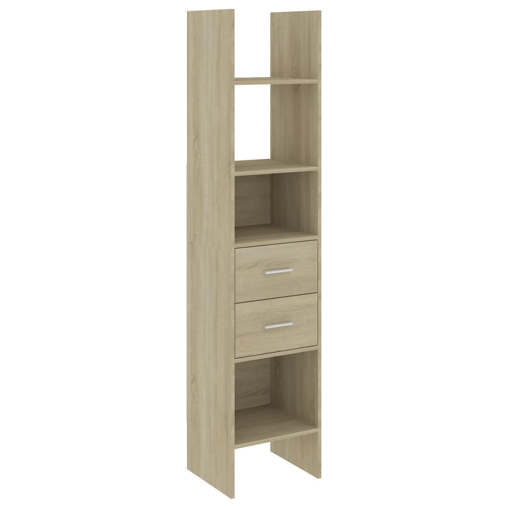 VidaXL Boekenkast 40x35x180 cm bewerkt hout sonoma eikenkleurig