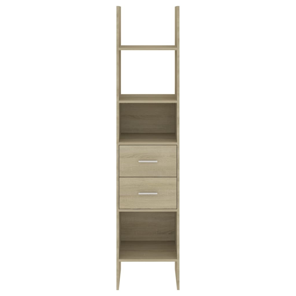 VidaXL Boekenkast 40x35x180 cm bewerkt hout sonoma eikenkleurig