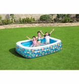 VidaXL Kinderzwembad opblaasbaar 229x152x56 cm blauw