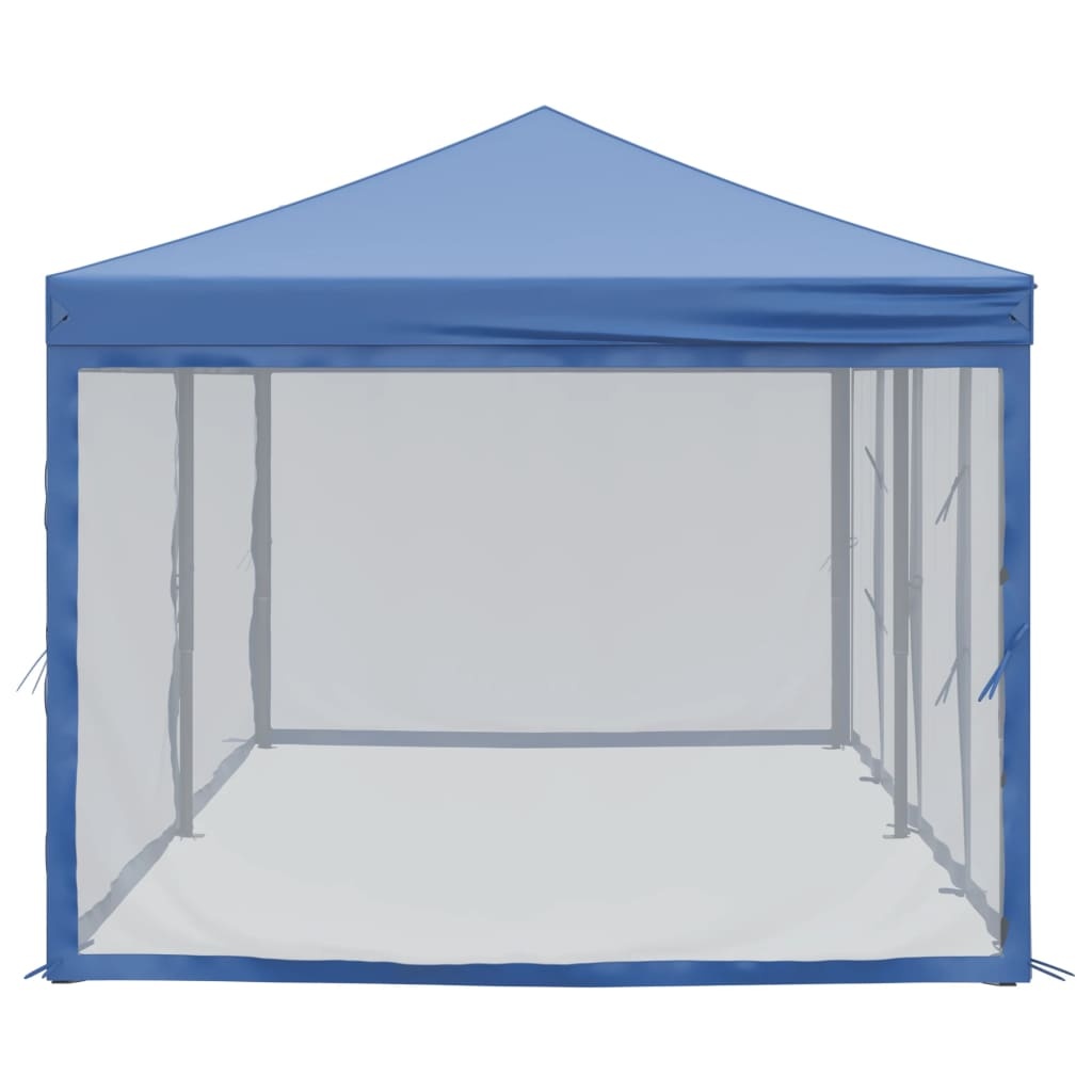 VidaXL Partytent inklapbaar met zijwanden 3x6 m blauw