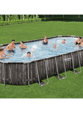 VidaXL Zwembadset ovaal 7,32x3,66x1,22 m