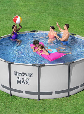 VidaXL Zwembadset Steel Pro MAX rond 396x122 cm
