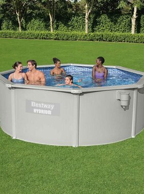 VidaXL Framezwembad Hydrium bovengronds rond 360x120 cm