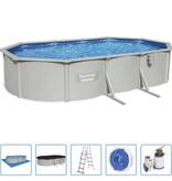 VidaXL Framezwembad Hydrium bovengronds ovaal 610x360x120 cm