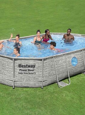 VidaXL Power Steel Zwembadset 488x305x107 cm