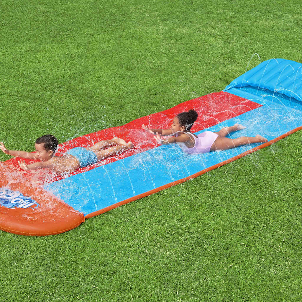 VidaXL H2OGO Waterglijbaan Tsunami Splash Ramp Double Slide