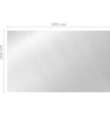 VidaXL Zwembadhoes rechthoekig 500x300 cm PE zilverkleurig