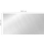 VidaXL Zwembadhoes 600x300 cm PE zilverkleurig