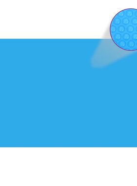 VidaXL Zwembadhoes rechthoekig 1000x600 cm PE blauw