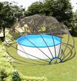 VidaXL Zwembadkoepel 559x275 cm