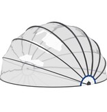 VidaXL Zwembadkoepel 559x275 cm