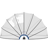 VidaXL Zwembadkoepel 559x275 cm