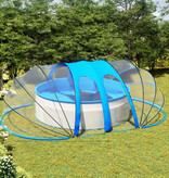 VidaXL Zwembadkoepel ovaal 620x410x210 cm