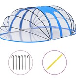 VidaXL Zwembadkoepel ovaal 620x410x210 cm
