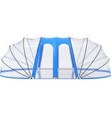 VidaXL Zwembadkoepel ovaal 620x410x210 cm