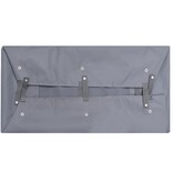 VidaXL Tuinwagenvoering 81x41x21 cm stof donkergrijs