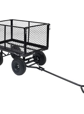 VidaXL Tuinwagen 350 kg zwart