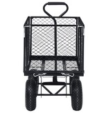 VidaXL Tuinwagen 350 kg zwart