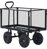 VidaXL Tuinwagen 350 kg zwart