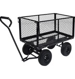 VidaXL Tuinwagen 350 kg zwart