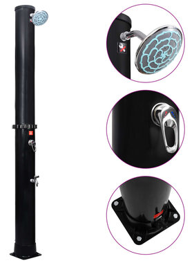 VidaXL Buitendouche solar met douchekop en kraan 40 L