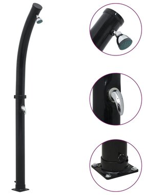 VidaXL Solardouche 20 L 214 cm zwart