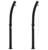 VidaXL Solardouche 20 L 214 cm zwart