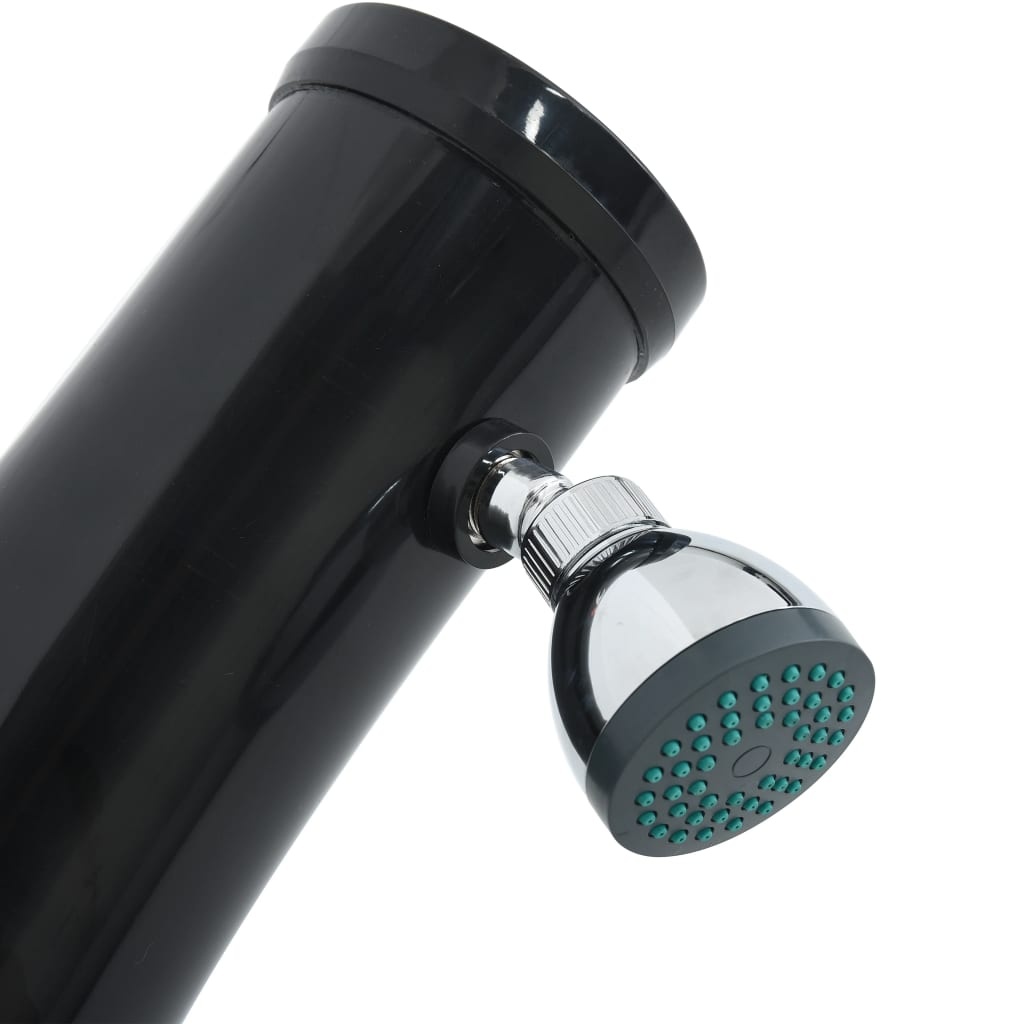 VidaXL Solardouche 20 L 214 cm zwart