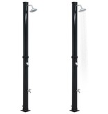 VidaXL Solardouche 20 L 220 cm zwart