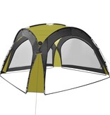 VidaXL Partytent met LED en 4 zijwanden 3,6x3,6x2,3 m groen