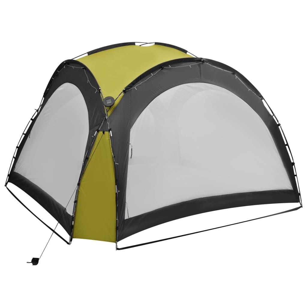 VidaXL Partytent met LED en 4 zijwanden 3,6x3,6x2,3 m groen