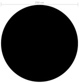 VidaXL Zwembadhoes 250 cm PE zwart