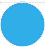 VidaXL Zwembadhoes 356 cm PE blauw