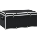 VidaXL Opbergkoffers 3 st aluminium zwart